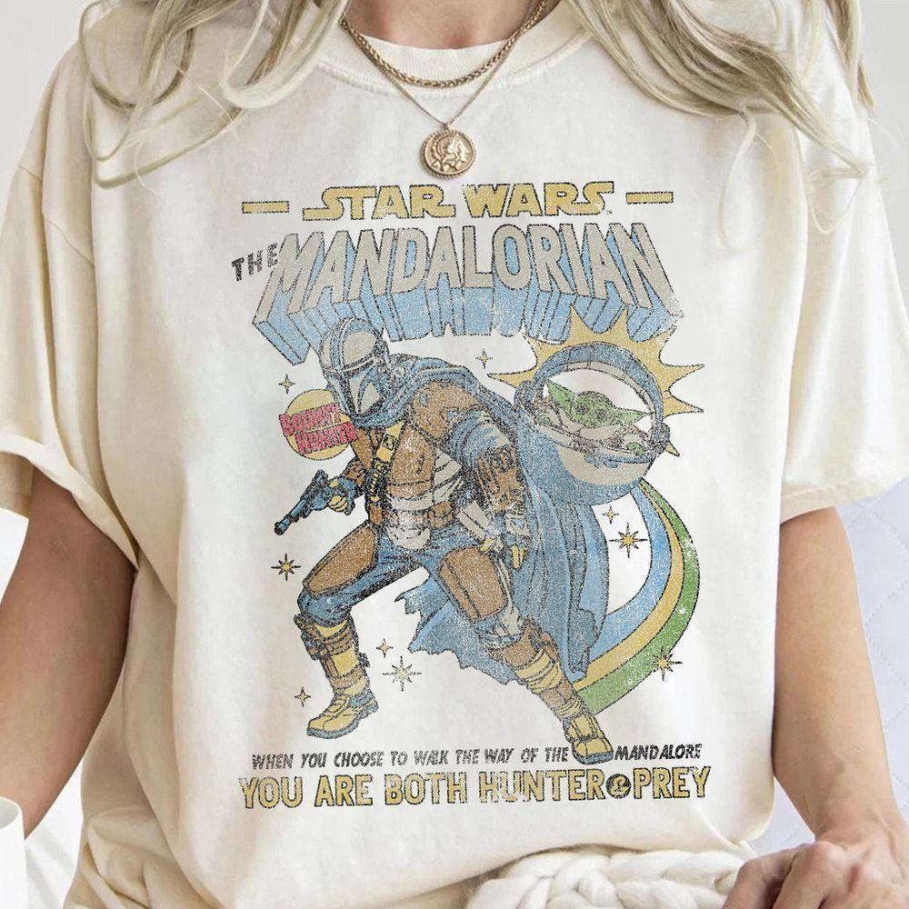 The Mandalorian Bounty Hunter Vintage Star Wars Vuitino Shirt The Mandalorian Bounty Hunter Vintage Star Wars Vuitino Shirt